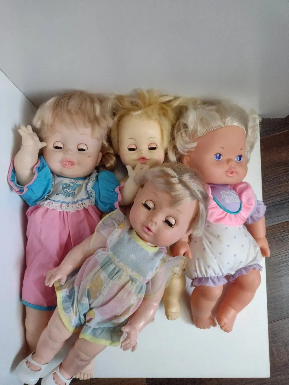 Vintage Baby Doll Lot: Horsman Kenner Eegee, Blinking Sleepy Eyes, Bottle Shoes